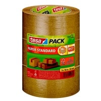 tesa Ruban adhésif 3 x papier standard ecoLogo 50 mm x 50 m, Brun