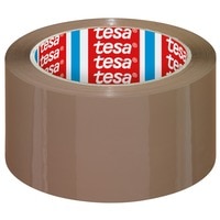 tesa Ruban d'emballage 4195 PP PV4, 55 mm x 66 m, Brun