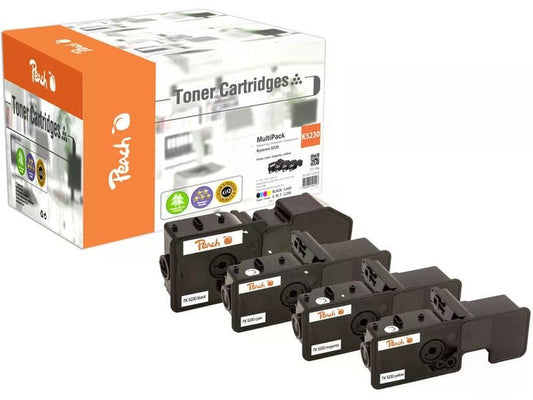 Peach Kits de toner Kyocera TK-5230 Multipack BK/C/M/Y
