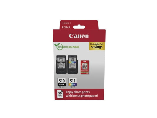 Canon Encre PG-510 / CL-511 BK, CMY