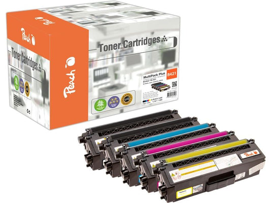 Peach Kits de toner Brother TN-421 MultiPack Plus 2x BK, 1x C/M/Y