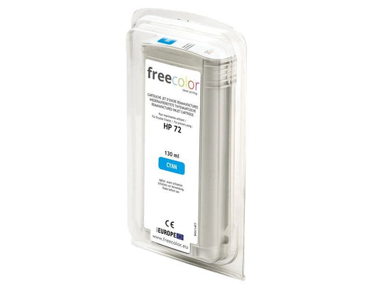 Freecolor Encre HP 72 Cyan