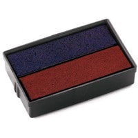 Colop Tampon de rechange E/10/2 Bleu / Rouge, 2 pièces