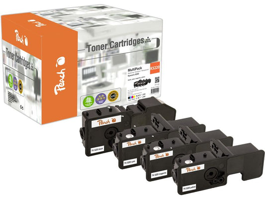 Peach Kits de toner Kyocera TK-5220 Multipack BK/C/M/Y