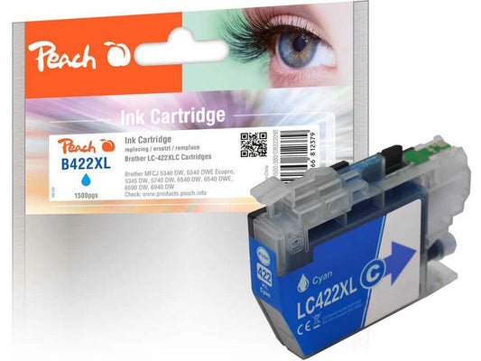 Peach Encre Brother LC-422XLC Cyan