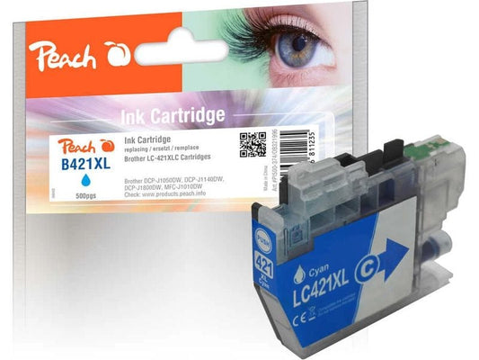 Peach Encre Brother LC-421XLC Cyan