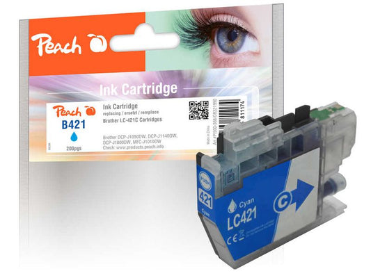 Peach Encre Brother LC-421C Cyan