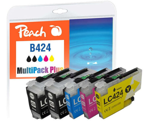 Peach Encre Brother LC-424 MP Plus noir/Cyan/Magenta/Yellow