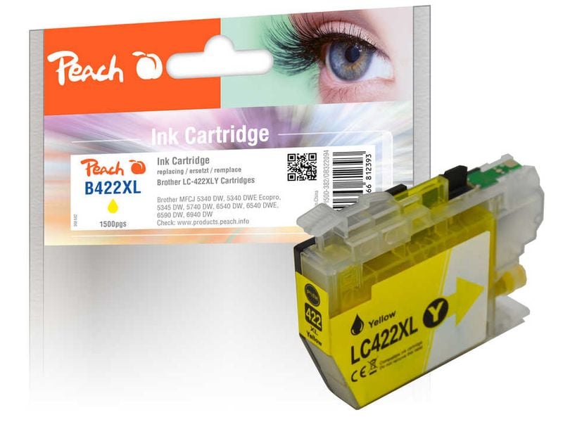 Peach Encre Brother LC-422XLY Yellow
