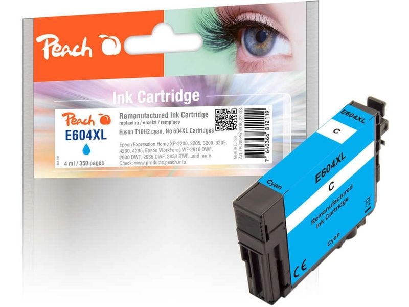 Peach Encre Epson No. 604XL Cyan