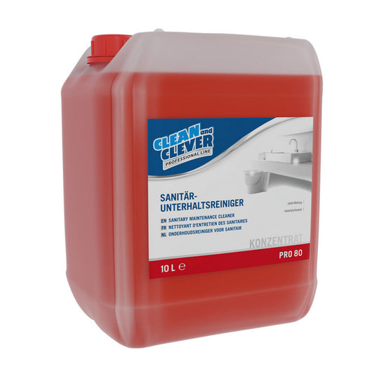 CLEAN and CLEVER nettoyant d'entretien des sanitaires PRO 80