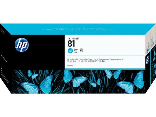 HP Encre Nr. 81 (C4931A) Cyan