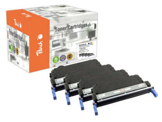 Peach Kits de toner HP Nr. 643A (Q5950-3A) noir/Cyan/Magenta/Yellow