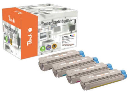 Peach Kits de toner OKI 4332 Series noir/Cyan/Magenta/Yellow