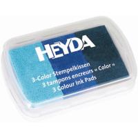 Heyda Tampon encreur 9x6 cm Bleu