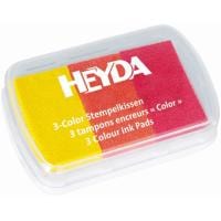 Heyda Tampon encreur 9x6 cm Jaune/Rouge