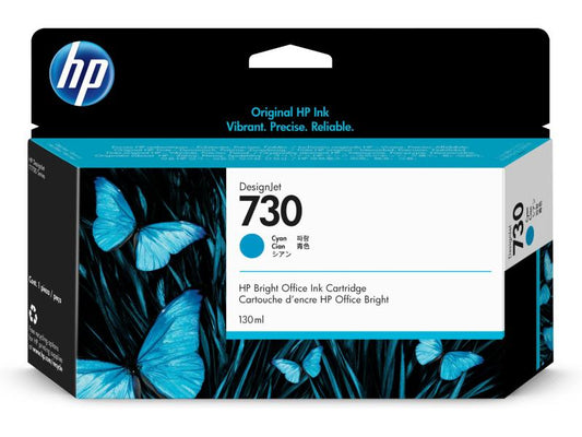 HP Encre Nr. 730 (P2V62A) Cyan