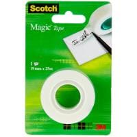 Scotch Ruban adhésif 19 mm x 25 m, Transparent