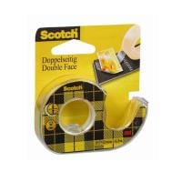 Scotch Dérouleur manuel 12 mm x 6.3 m, Double face
