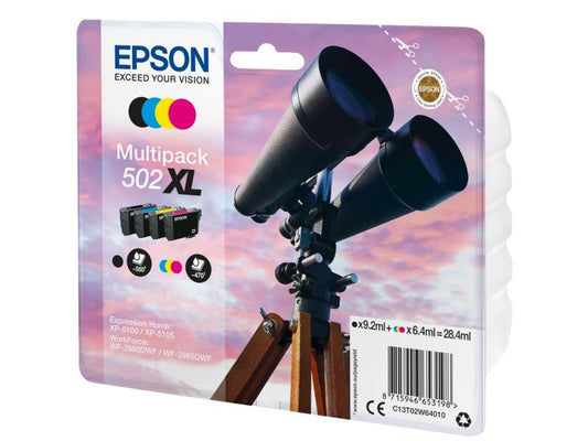 Epson Kits d'encre C13T02W64010 XL noir/Cyan/Magenta/Yellow