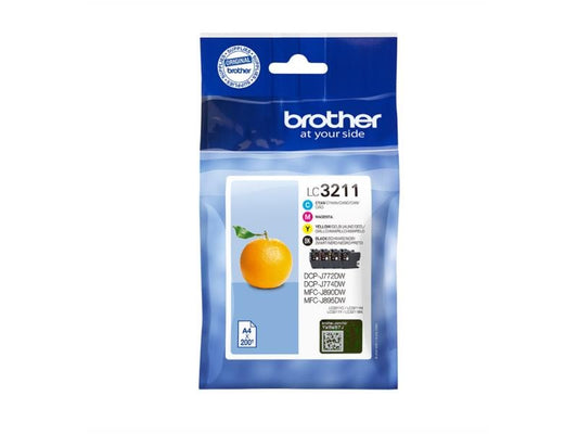Brother Kits d'encre LC-3211VAL noir/Cyan/Magenta/Yellow