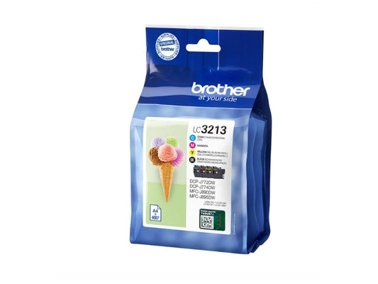 Brother Kits d'encre LC-3213VAL  noir/Cyan/Magenta/Yellow