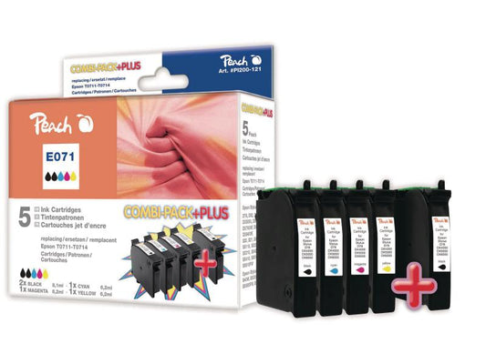 Peach Kits d'encre Epson T0715/T0895 C/M/Y/BK