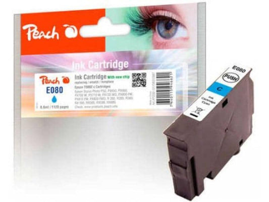 Peach Encre Epson T0802 Cyan