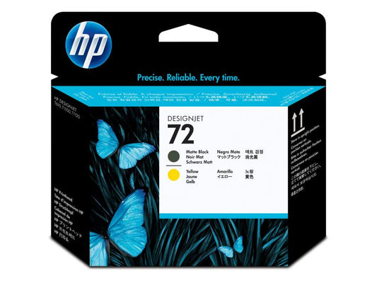 HP Tête d'impression Nr. 72 (C9384A) Matte Black/Yellow