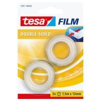 tesa Ruban adhésif double-face Film 12 mm x 7,5 m