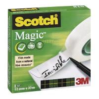 Scotch Ruban adhésif Magic 12 mm x 33 m, Transparent