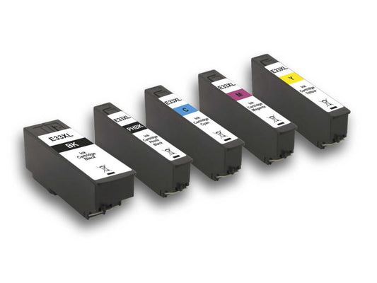 Peach Kits d'encre Epson T3357 C, M, Y, 2x BK