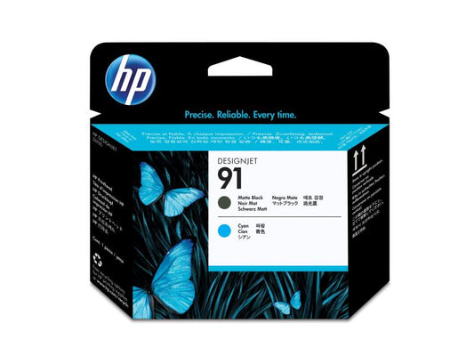 HP Tête d'impression Nr. 91 (C9460A) Cyan/Matte Black