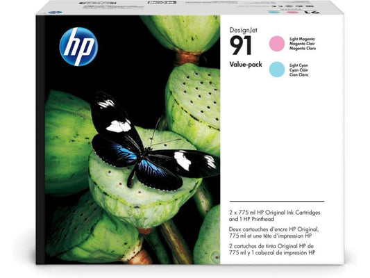 HP Value Pack Nr. 91 (P2V37A) Encre + tête d'impression