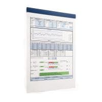 DURABLE Pince à papier Durafix Rail 210 mm Bleu foncé