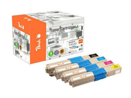 Peach Toner OKI 4650871x noir/Cyan/Magenta/Yellow