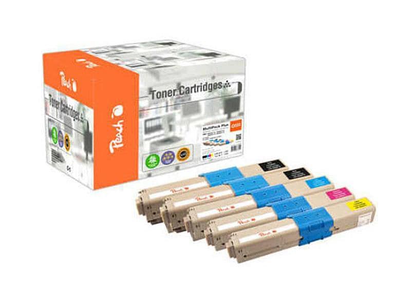 Peach Toner OKI 4650871x 2x noir, 1x cyan, magenta, jaune