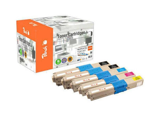 Peach Toner OKI 4650871x 2x noir, 1x cyan, magenta, jaune