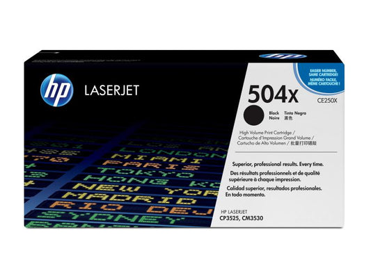 HP Toner Nr. 504X (CE250X) noir