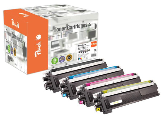 Peach Kits de toner Brother TN-230 noir/Cyan/Magenta/Yellow