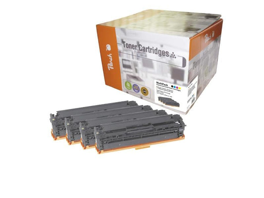 Peach Kits de toner HP Nr. 125A (CB540-4) BK, C, M, Y
