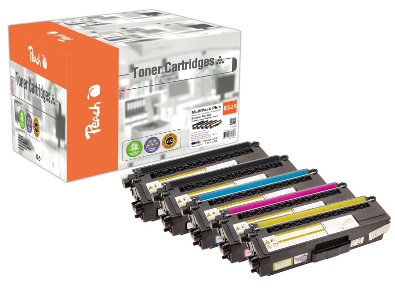 Peach Kits de toner Brother TN-325 2x noir, 1x cyan, magenta, jaune