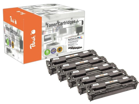 Peach Kits de toner HP Nr. 128 A (CE32A) 2x BK, 1x C, M, Y