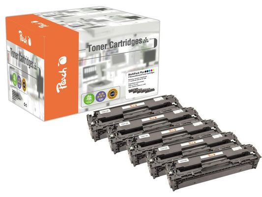 Peach Kits de toner HP Nr. 305A (CE41A) 2x BK, 1x C, M, Y