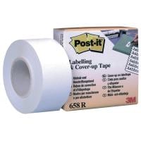 Post-it Ruban d’étiquettes Post-it 25.4 mm x 17.7 m, Blanc