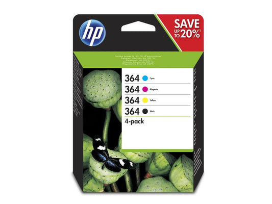 HP Combo Pack No. 364 (Encre N9J73AE) C/M/Y/BK