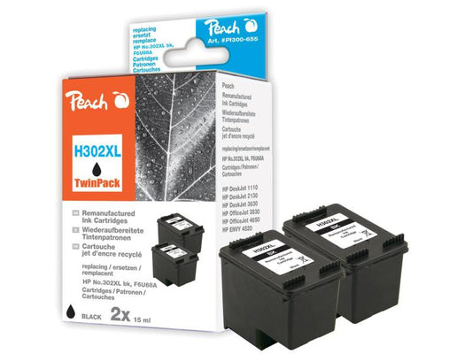 Peach Kits d'encre HP Nr. 302XL (F6U68A)