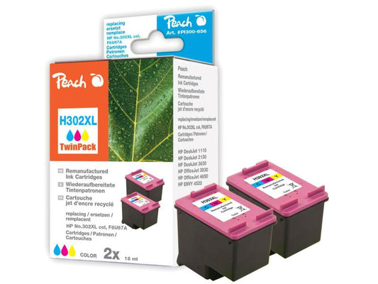 Peach Kits d'encre HP Nr. 302XL (F6U67A)