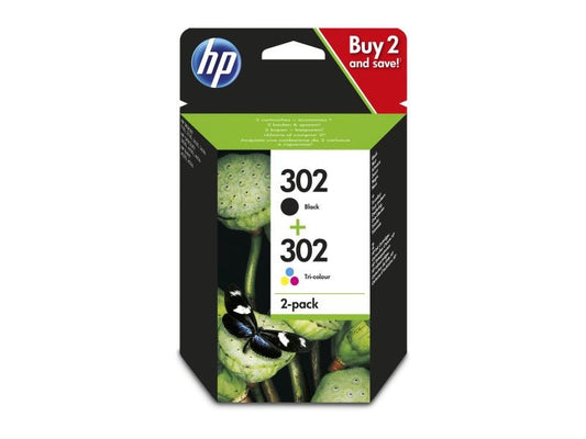 HP Combo Pack N° 302 (Encre X4D37AE) C/M/Y/BK