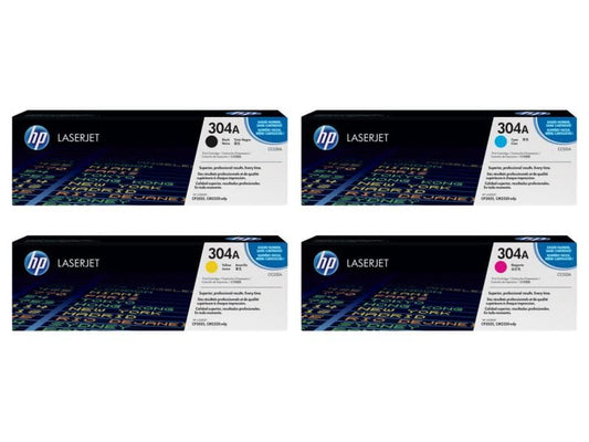 HP Kits arc-en-ciel Nr. 304A (CC530A-CC533A) BL/C/M/Y
